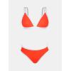 imageCUPSHE Womens Bikini Set Two Piece Swimsuits Strappy Mid Rise V Neck Cutout Adjustable Double StrapsRedWhite