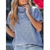 imageCUPSHE Womens Turtleneck Sweaters Cap Sleeve Knitted Casual Fit Pullover Tops Trendy Fall 2024Blue