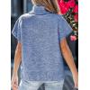imageCUPSHE Womens Turtleneck Sweaters Cap Sleeve Knitted Casual Fit Pullover Tops Trendy Fall 2024Blue
