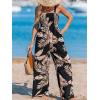 imageCUPSHE Womens Romper Square Neck Sleeveless Jumpsuit Straight leg Outfit Casual DressyBlack