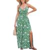 imageCUPSHE Womens Romper V Neck Sleeveless Drawstring Jumpsuit Waist Straight leg Outfit Casual DressyGreen