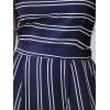 imageCUPSHE Womens Romper Square Neck Sleeveless Stripe Tied Jumpsuit Wide leg Outfit Casual DressyNavy
