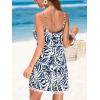 imageCUPSHE Womens Romper Floral Round Neck Sleeveless Straight leg Jumpsuit Wide leg Outfit Casual DressyBlack