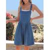 imageCUPSHE Womens Romper Square Neck Sleeveless Straight leg Jumpsuit Botton Outfit Casual DressyBlue