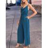 imageCUPSHE Womens Romper Woven Cowl Neck Sleeveless Pockets Straight leg Jumpsuit Outfit Casual DressyBlue