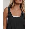 imageCUPSHE Womens Summer Sleeveless Overall Adjustable Loose Jumpsuit Beach Romper Travel Vacation Outfits with PocketsBlack