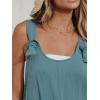 imageCUPSHE Womens Summer Sleeveless Overall Adjustable Loose Jumpsuit Beach Romper Travel Vacation Outfits with PocketsBlue