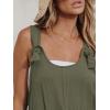 imageCUPSHE Womens Summer Sleeveless Overall Adjustable Loose Jumpsuit Beach Romper Travel Vacation Outfits with PocketsDark Green