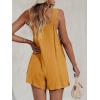 imageCUPSHE Womens Summer Sleeveless Overall Adjustable Loose Jumpsuit Beach Romper Travel Vacation Outfits with PocketsGinger