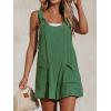 imageCUPSHE Womens Summer Sleeveless Overall Adjustable Loose Jumpsuit Beach Romper Travel Vacation Outfits with PocketsGreen