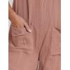 imageCUPSHE Womens Summer Sleeveless Overall Adjustable Loose Jumpsuit Beach Romper Travel Vacation Outfits with PocketsPink