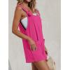 imageCUPSHE Womens Summer Sleeveless Overall Adjustable Loose Jumpsuit Beach Romper Travel Vacation Outfits with PocketsRose