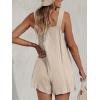 imageCUPSHE Womens Summer Sleeveless Overall Adjustable Loose Jumpsuit Beach Romper Travel Vacation Outfits with PocketsYellow