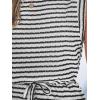 imageCUPSHE Womens Romper Knit Round Neck Sleeveless Waist Tie Pockets Loose leg fit Jumpsuit Outfit Casual DressyWhite