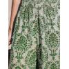 imageCUPSHE Womens Wide Leg Pants Elastic High Waisted Beach Trousers Cotton Linen Summer PalazzoGreen