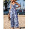 imageCUPSHE Womens Romper V Neck Cami Keyhole Straight leg Jumpsuit Wide leg Outfit Casual DressyBlue