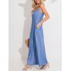 imageCUPSHE Womens Sleeveless Spaghetti Straps Jumpsuit Pleated Long Pants Dressy Vacation OutfitsBlue