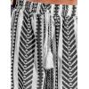 imageCUPSHE Womens Summer Beach Shorts High Waist Drawstring Wide Leg Printed Casual Shorts with PocketsBlack and White