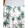 imageCUPSHE Womens Summer Beach Shorts High Waist Drawstring Wide Leg Printed Casual Shorts with PocketsPalm Tree Print
