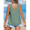 imageCUPSHE Womens Summer Lace Tank Tops Cute V Neck Eyelet Sleeveless Casual Work Dressy Blouse Vacation ShirtWhite
