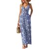 imageCUPSHE Womens Romper V Neck Cami Keyhole Straight leg Jumpsuit Wide leg Outfit Casual DressyBlue