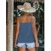 imageCUPSHE Women Loose Fit Casual Flowy Tank Tops Cami V Neck Sleeveless TshirtsLight Blue