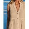 imageCUPSHE Women Swimsuit Coverup 100 Cotton Ruffle Hem Beach Cover Up DressesBeige