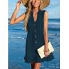 imageCUPSHE Women Swimsuit Coverup 100 Cotton Ruffle Hem Beach Cover Up DressesNavy