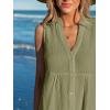 imageCUPSHE Women Swimsuit Coverup 100 Cotton Ruffle Hem Beach Cover Up DressesOlive Green