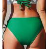 imageCUPSHE Women Swimsuit Bikini Bottom String Cheeky Side Tie Low Rise Bathing SuitCadmium Green