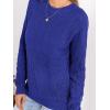 imageCUPSHE Womens Long Sleeve Sweater 2024 Knit Mock Neck Pullover Sweaters TopsBlue