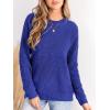 imageCUPSHE Womens Long Sleeve Sweater 2024 Knit Mock Neck Pullover Sweaters TopsBlue