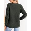 imageCUPSHE Womens Long Sleeve Sweater 2024 Knit Mock Neck Pullover Sweaters TopsGreen