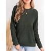 imageCUPSHE Womens Long Sleeve Sweater 2024 Knit Mock Neck Pullover Sweaters TopsGreen