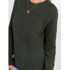 imageCUPSHE Womens Long Sleeve Sweater 2024 Knit Mock Neck Pullover Sweaters TopsGreen