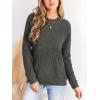 imageCUPSHE Womens Long Sleeve Sweater 2024 Knit Mock Neck Pullover Sweaters TopsGrey