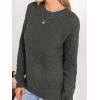 imageCUPSHE Womens Long Sleeve Sweater 2024 Knit Mock Neck Pullover Sweaters TopsGrey