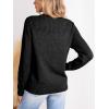 imageCUPSHE Womens Long Sleeve Sweaters Crew Neck 2024 Fall Knit Pullover SweaterBlack