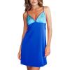 imageCUPSHE Nightgowns for Women V Neck Sleepwear Soft Sleeveless Chemise LingerieDblue2