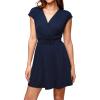 imageCUPSHE Women Mini Dress Smocked Dress Cap Sleeve A line Sundress Flowy Dresses Trendy Vacation OutfitsBlue