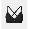 imageCUPSHE Womens Bikini Top Swimsuit Bandeau Top Back Tie with Removable Shoulder StrapsBlack