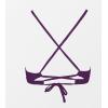 imageCUPSHE Womens Bikini Top V Neck Triangle Top Crisscross Back Self Tie Spaghetti StrapsGrape Purple