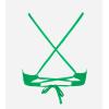 imageCUPSHE Womens Bikini Top V Neck Triangle Top Crisscross Back Self Tie Spaghetti StrapsLime Green