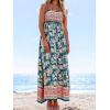 imageCUPSHE Womens Maxi Dress Ditsy Floral Smocked Summer Sundress Sleeveless Ruffled Spaghetti Straps Long Beach Formal DressNavy Floral