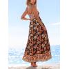 imageCUPSHE Womens Maxi Dress Ditsy Floral Smocked Summer Sundress Sleeveless Ruffled Spaghetti Straps Long Beach Formal DressTeal Floral