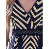 imageCUPSHE Womens Mini Dress V Neck Tropical Floral Beach Sleeveless Adjustable Straps Casual A Line Summer Vacation DressesNavy Pattern
