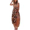 imageCUPSHE Womens Maxi Dress Ditsy Floral Smocked Summer Sundress Sleeveless Ruffled Spaghetti Straps Long Beach Formal DressTeal Floral