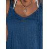 imageCUPSHE Women Bathing Suit Cover Up Spaghetti Straps Swim Beach Dresses Hollow Out Swimsuit Coverup 2025Blue