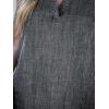 imageCUPSHE Womens Denim Mini Dress Jean Dresses V Neck Sleeveless Casual Summer Outfits 2025 TrendyDark Grey