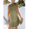 imageCUPSHE Womens Denim Mini Dress Jean Dresses V Neck Sleeveless Casual Summer Outfits 2025 TrendyGreen